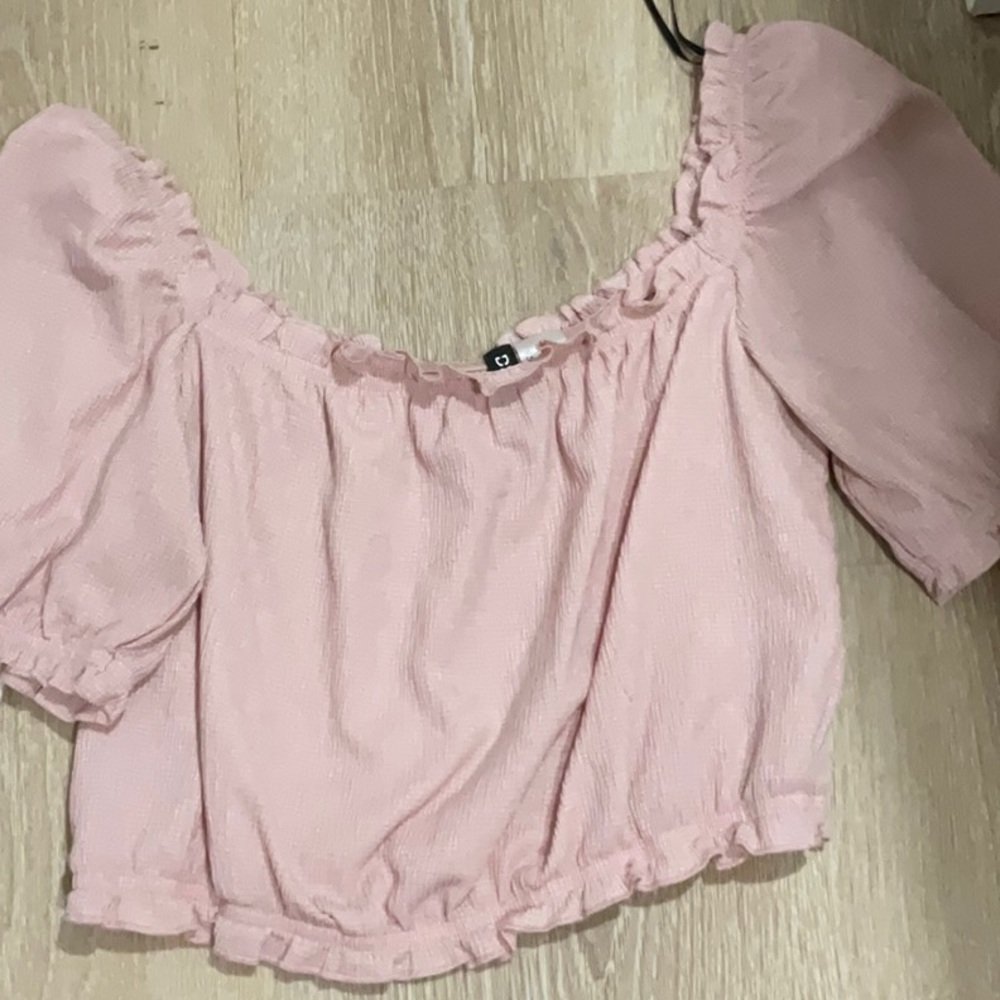 h&m pink top